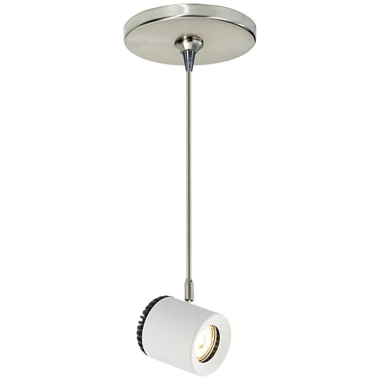 Image 1 Visual Comfort and Co. Burk 3 1/2"W White LED Mini Pendant