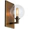 Visual Comfort and Co. Gambit 9" High Aged Brass Wall Sconce