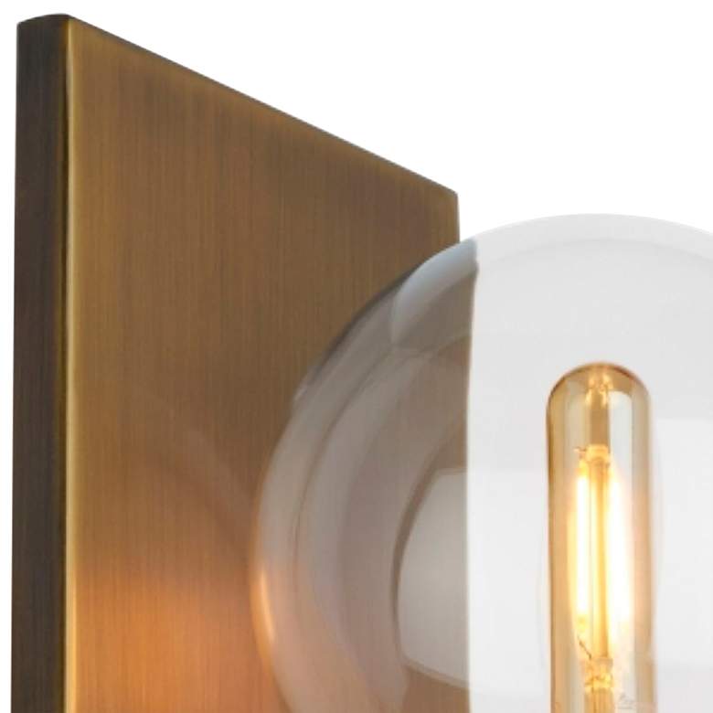 Image 2 Visual Comfort and Co. Gambit 9" High Aged Brass Wall Sconce more views