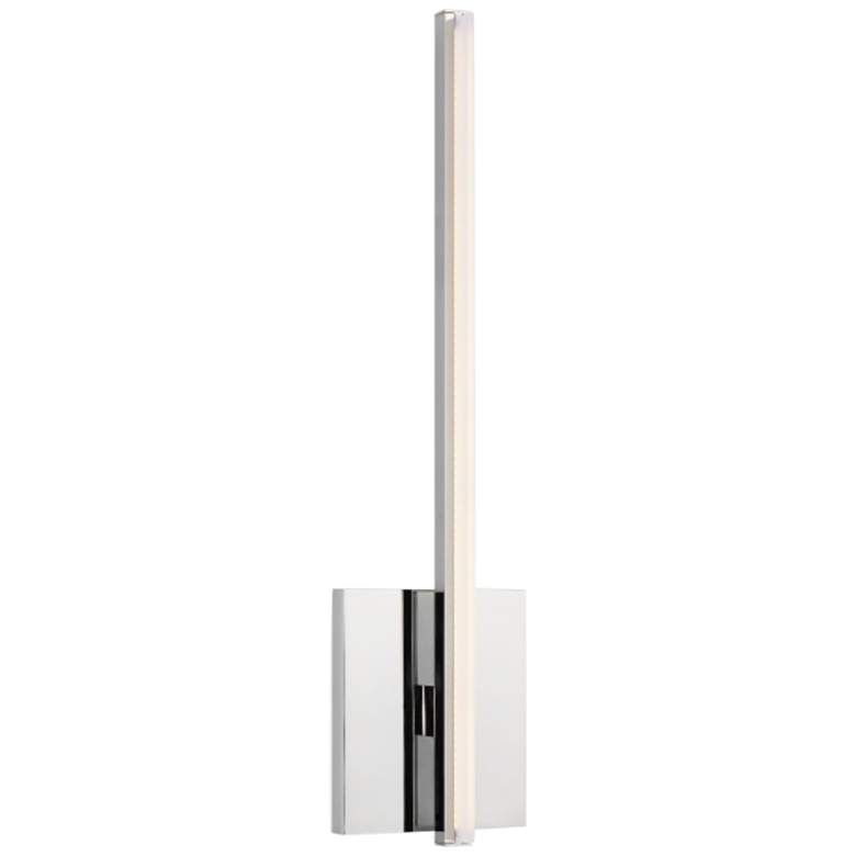 Image 1 Visual Comfort and Co. Kenway 17"H Chrome LED Wall Sconce
