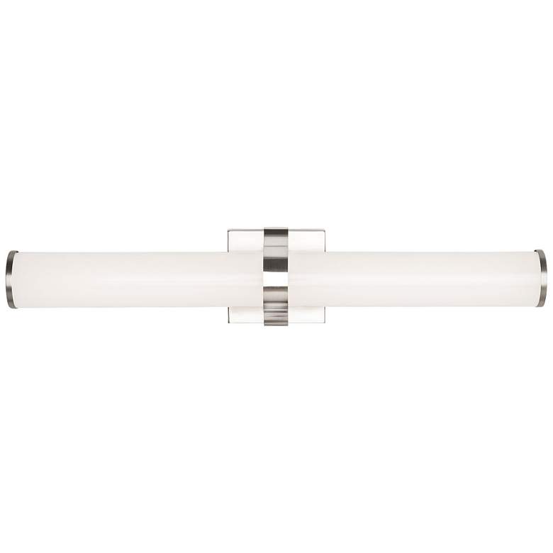 Image 2 Visual Comfort and Co. Lynk 24 inchW Satin Nickel LED Bath Light