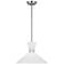 Visual Comfort Belcarra 15" Wide Brushed Steel Pendant Light