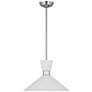 2_Visual Comfort Belcarra 15" Wide Brushed Steel Pendant Light more views