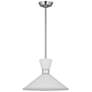 3_Visual Comfort Belcarra 15" Wide Brushed Steel Pendant Light more views