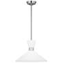 6_Visual Comfort Belcarra 15" Wide Brushed Steel Pendant Light more views