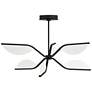 3_Visual Comfort Belterra 34 1/4" Wide Black LED Ceiling Light