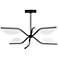 Visual Comfort Belterra 34 1/4" Wide Black LED Ceiling Light