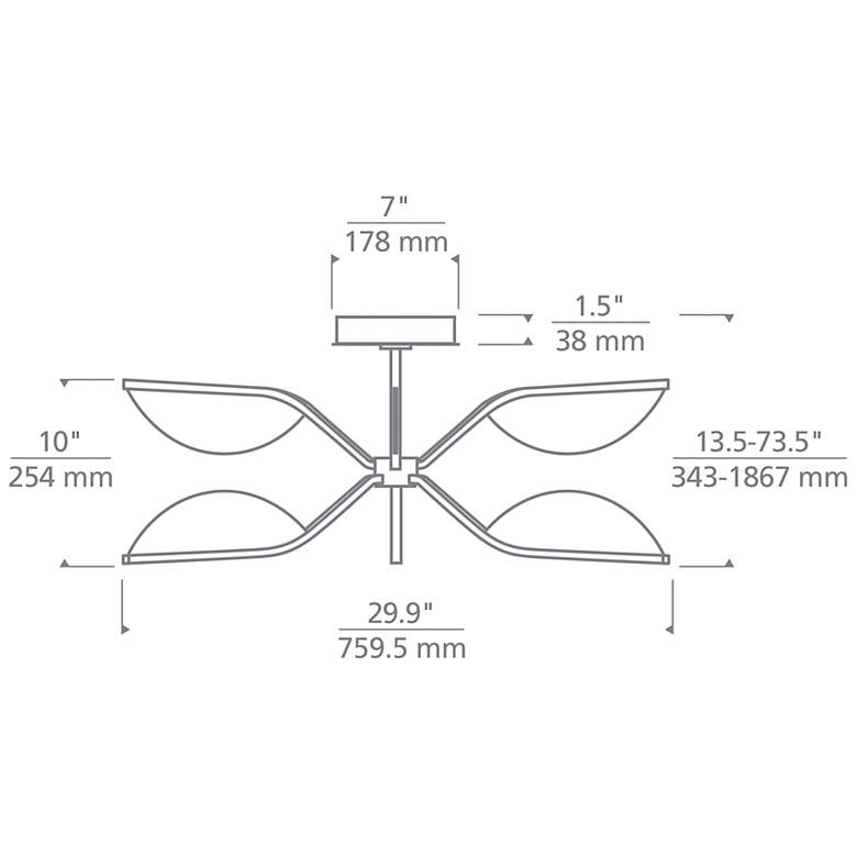 Image 4 Visual Comfort Belterra 34"W Polished Nickel LED Chandelier more views