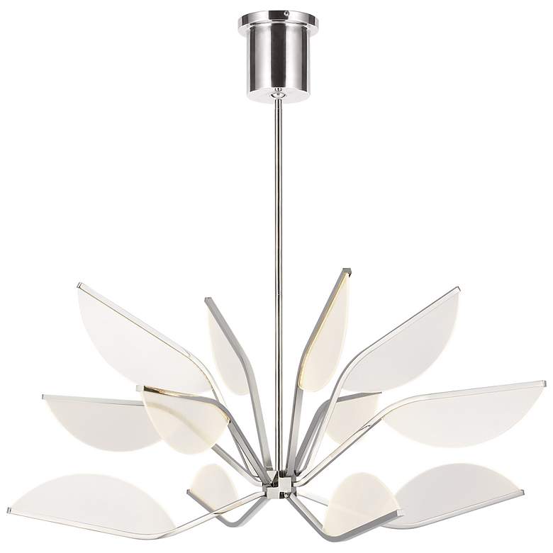 Image 1 Visual Comfort Belterra 38" Polished Nickel LED Chandelier
