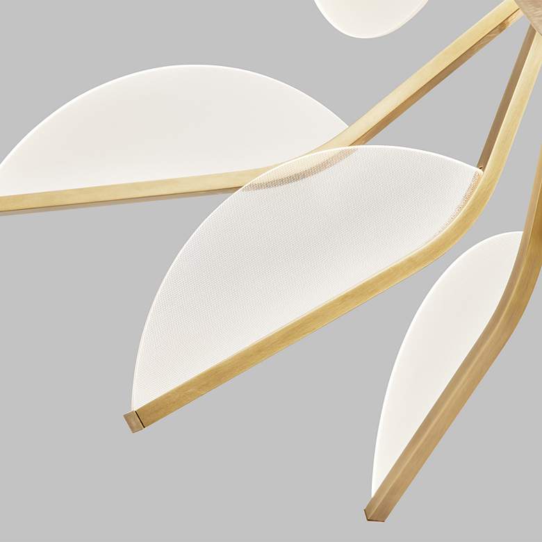 Image 7 Visual Comfort Belterra 38" Wide Brass Globe LED Chandelier more views