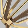3_Visual Comfort Belterra 38"W Natural Brass LED Chandelier more views
