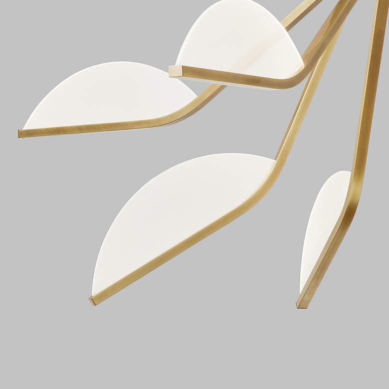 Image 6 Visual Comfort Belterra 43"W Natural Brass LED Chandelier more views