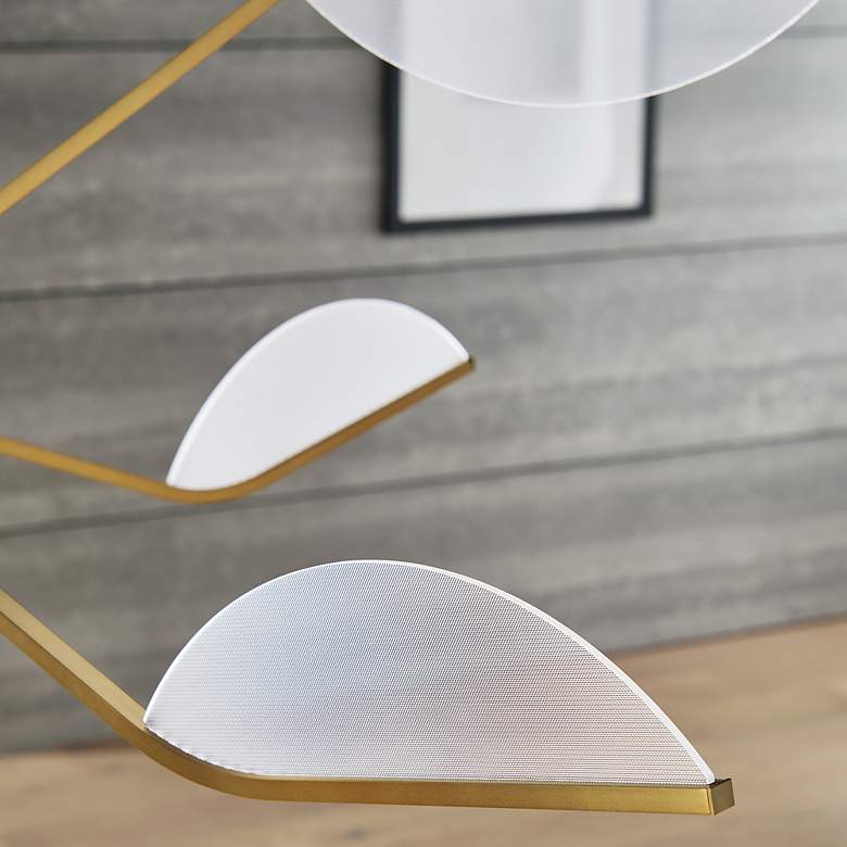 Image 3 Visual Comfort Belterra 48"W Natural Brass LED Chandelier more views