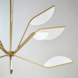 Image5 of Visual Comfort Belterra 48"W Natural Brass LED Chandelier more views
