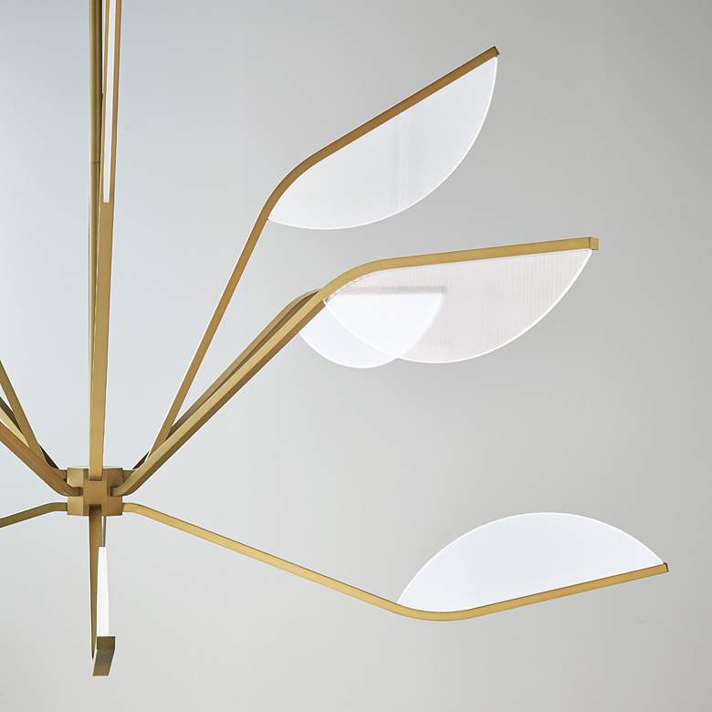 Image 5 Visual Comfort Belterra 48"W Natural Brass LED Chandelier more views