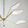 5_Visual Comfort Belterra 48"W Natural Brass LED Chandelier more views