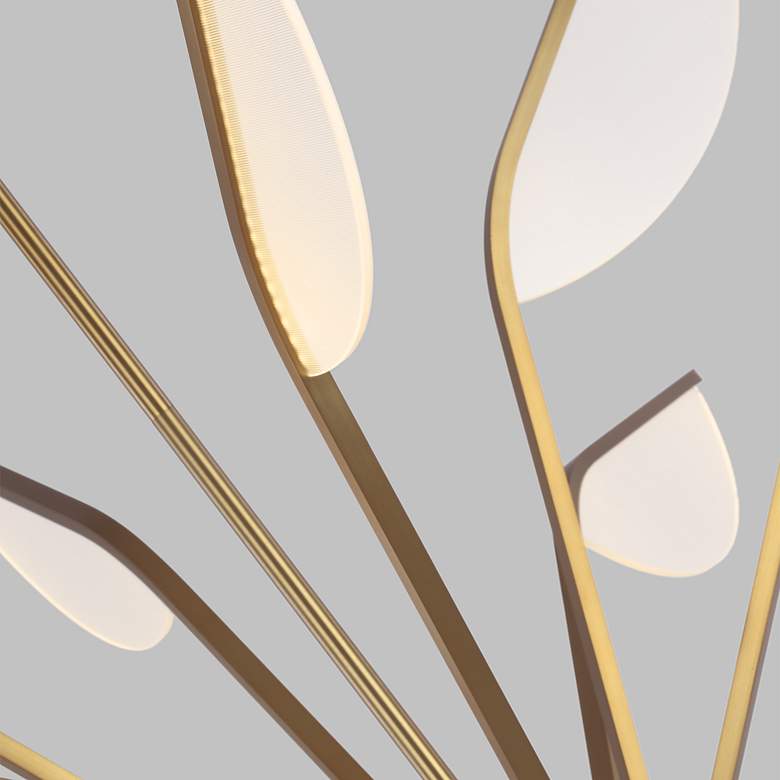 Image 7 Visual Comfort Belterra 48"W Natural Brass LED Chandelier more views