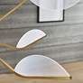 3_Visual Comfort Belterra 48"W Natural Brass LED Chandelier more views