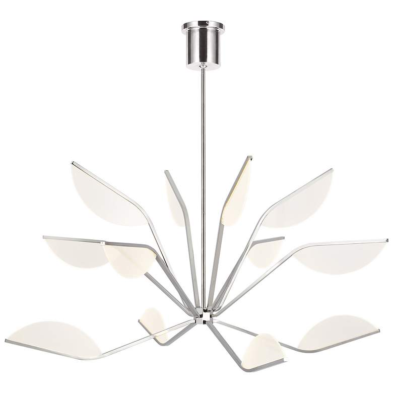 Image 1 Visual Comfort Belterra 48"W Polished Nickel LED Chandelier