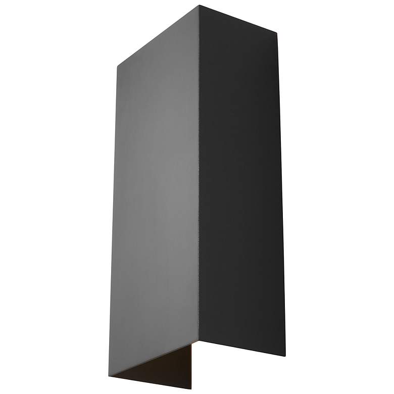 Image 2 Visual Comfort Brompton 13" High Black LED Wall Sconce