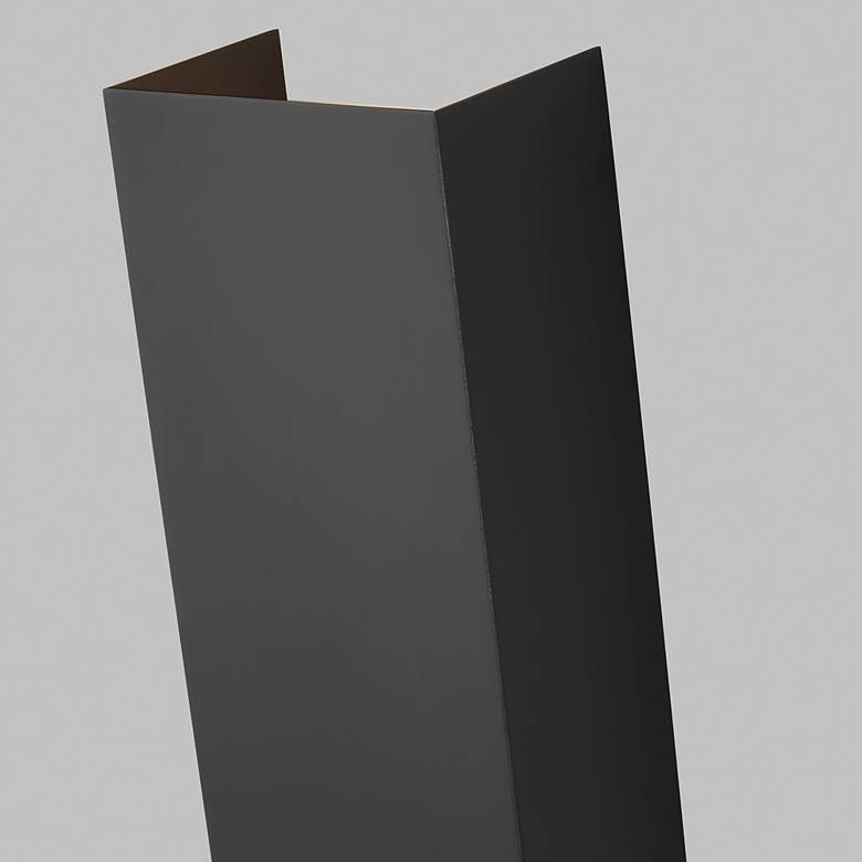 Image 4 Visual Comfort Brompton 13" High Black LED Wall Sconce more views