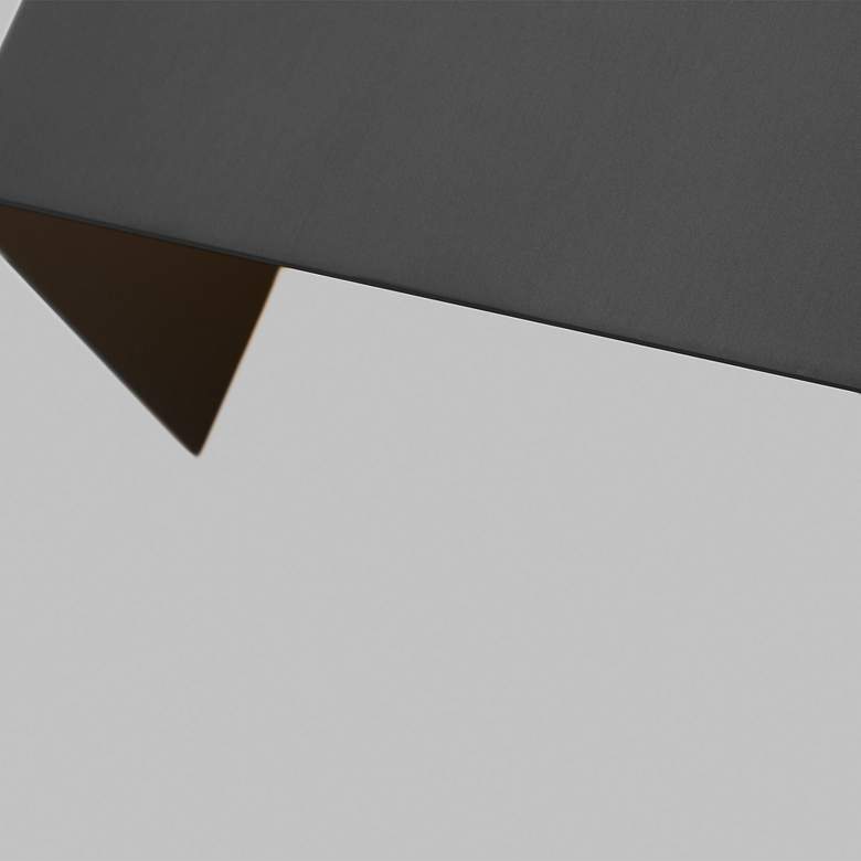 Image 5 Visual Comfort Brompton 13" High Black LED Wall Sconce more views