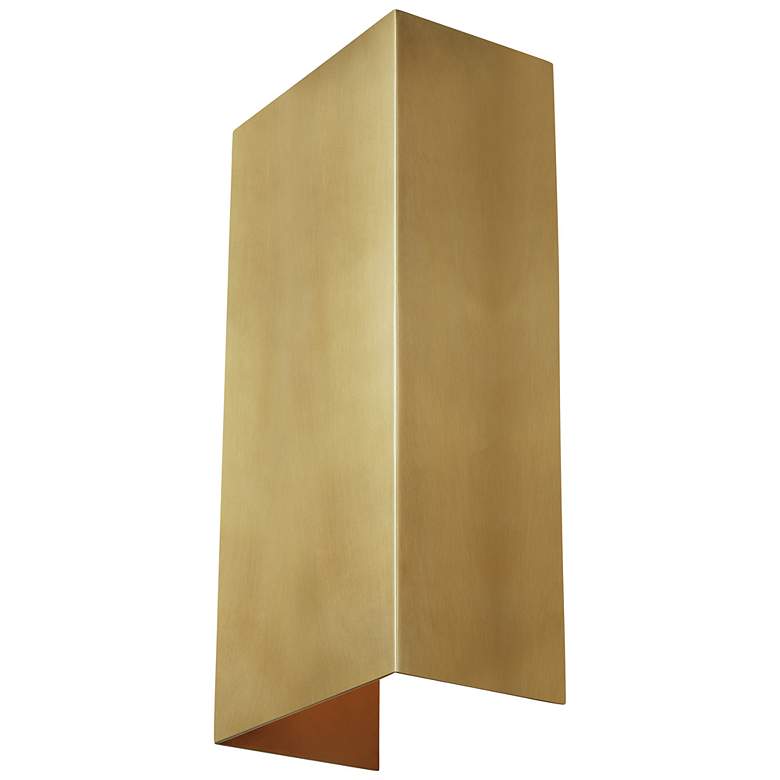 Image 2 Visual Comfort Brompton 13" High Brass LED Wall Sconce