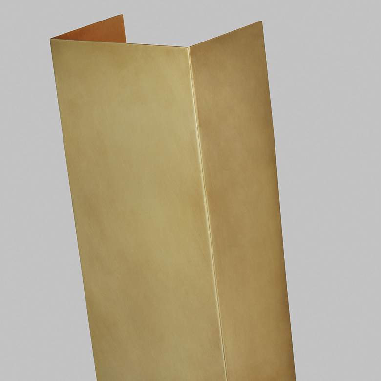 Image 4 Visual Comfort Brompton 13" High Brass LED Wall Sconce more views