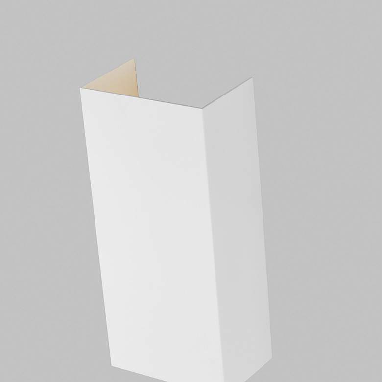 Image 3 Visual Comfort Brompton 13" High White LED Wall Sconce more views