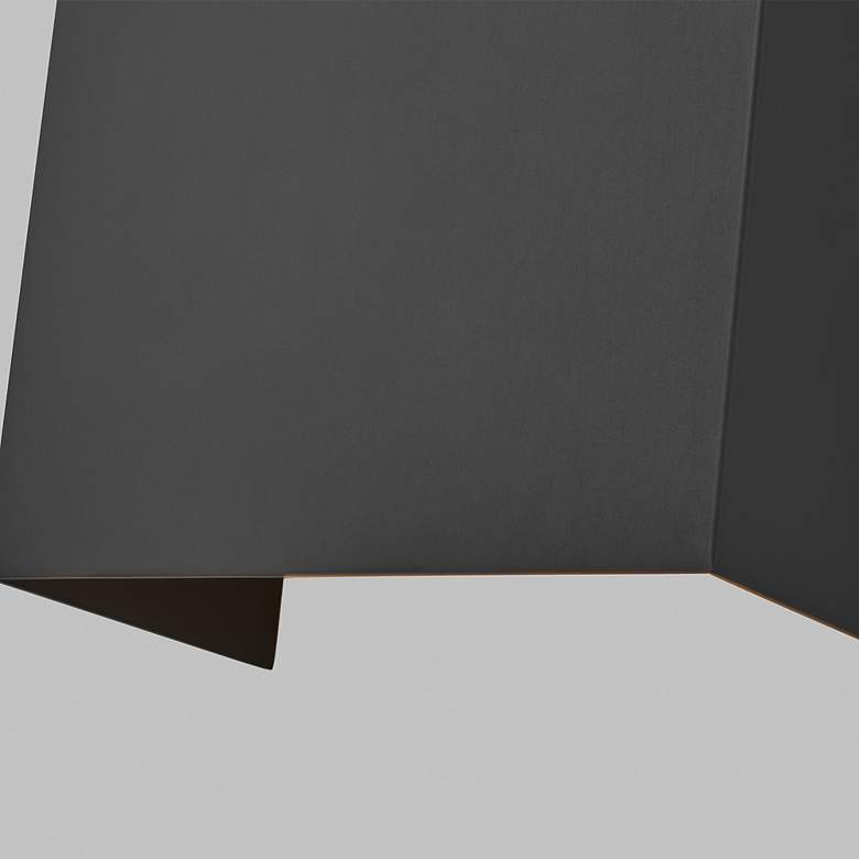 Image 3 Visual Comfort Brompton 17" High Black LED Wall Sconce more views