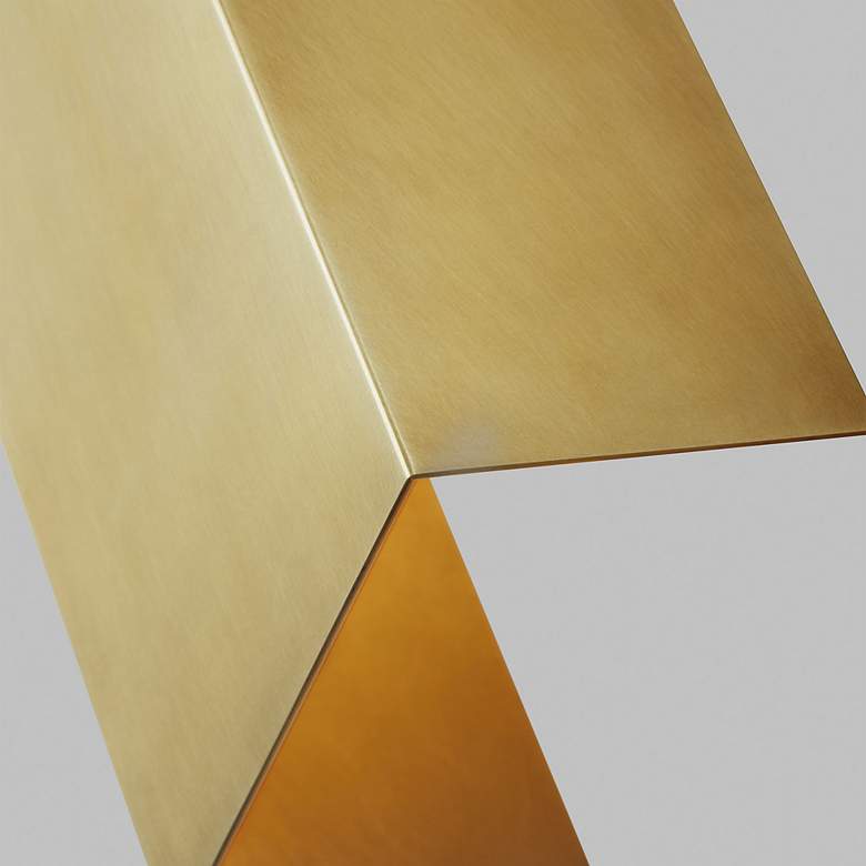 Image 3 Visual Comfort Brompton 17" High Brass LED Wall Sconce more views