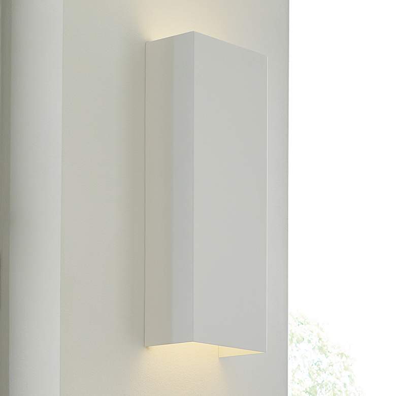 Image 1 Visual Comfort Brompton 17" High White LED Wall Sconce
