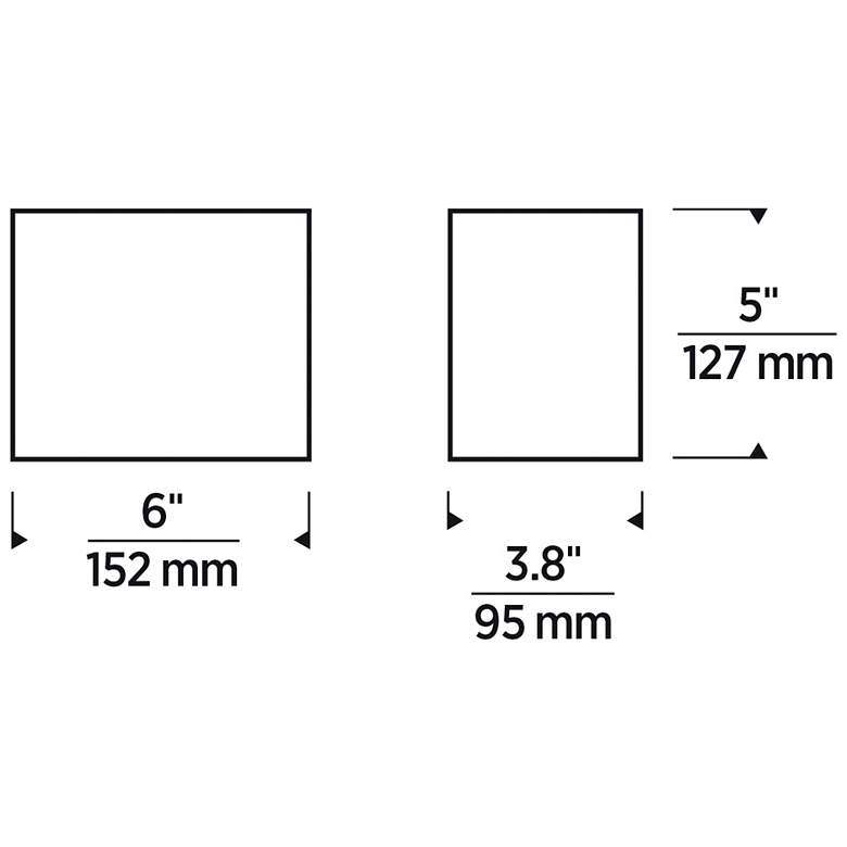 Image 5 Visual Comfort Brompton 5"H Black Up/Down Small Wall Sconce more views