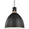 Visual Comfort Brynne 16 1/2"W Matte Black LED Pendant Light