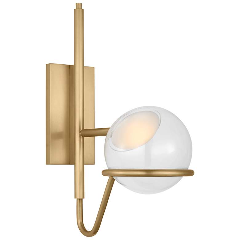 Image 2 Visual Comfort Crosby 18" High Natural Brass LED Wall Sconce more views