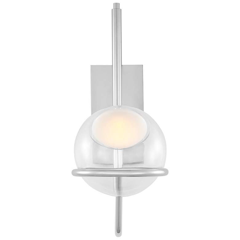 Image 1 Visual Comfort Crosby 18"H Polished Nickel LED Wall Sconce