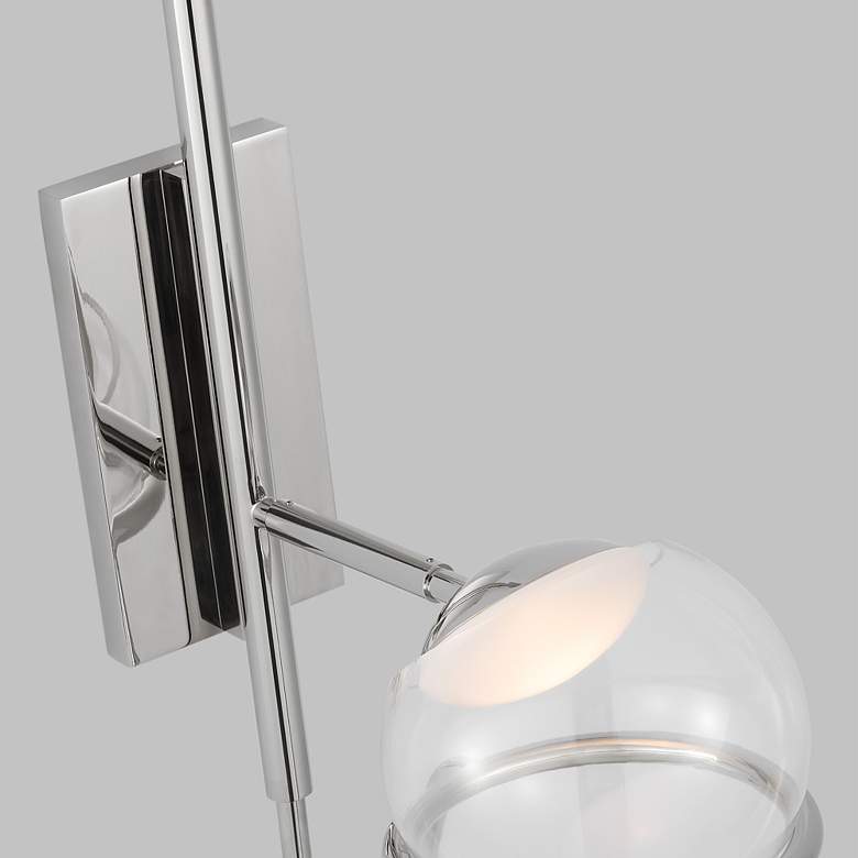 Image 3 Visual Comfort Crosby 18"H Polished Nickel LED Wall Sconce more views
