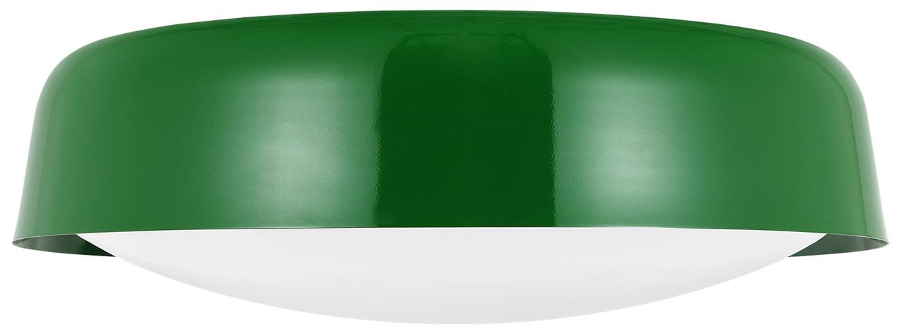 Image 2 Visual Comfort Draper 16" Wide Green Ceiling Light more views
