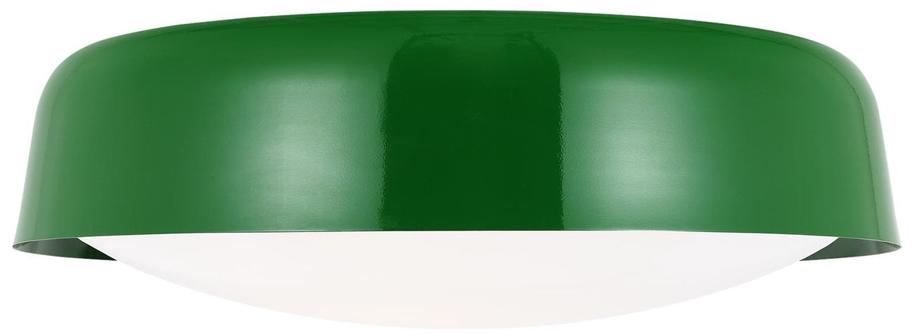 Image 4 Visual Comfort Draper 16" Wide Green Ceiling Light more views