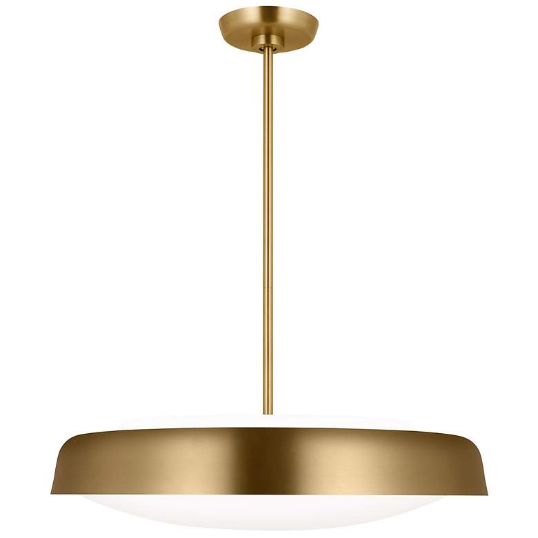 Image 1 Visual Comfort Draper 22" Wide Burnished Brass Pendant Light