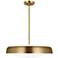 Visual Comfort Draper 22" Wide Burnished Brass Pendant Light