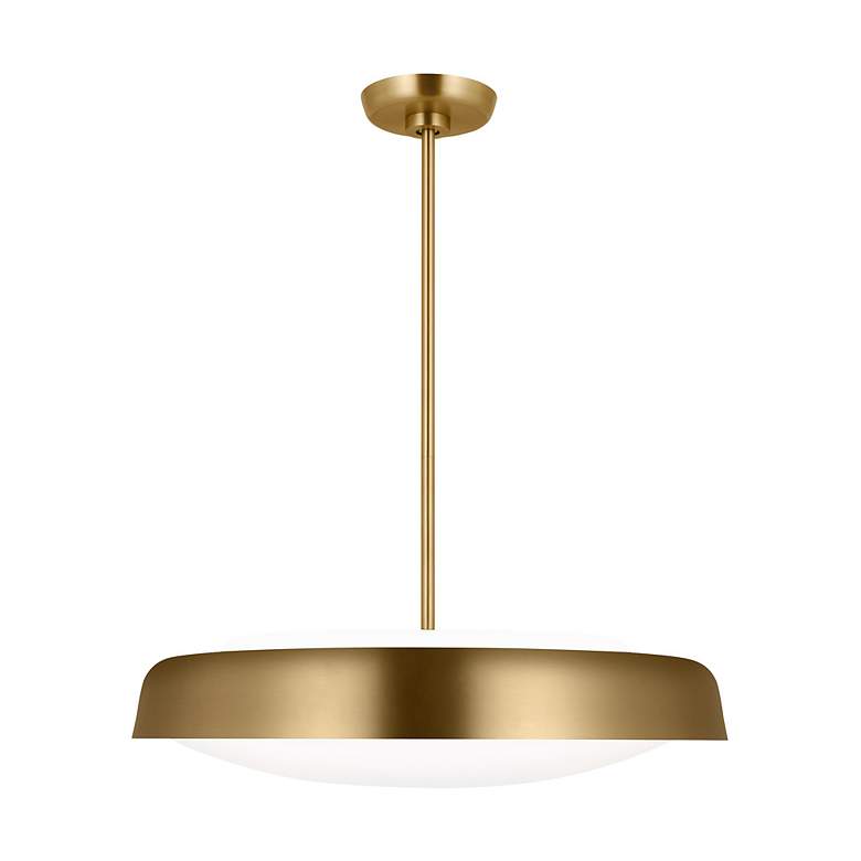 Image 4 Visual Comfort Draper 22" Wide Burnished Brass Pendant Light more views