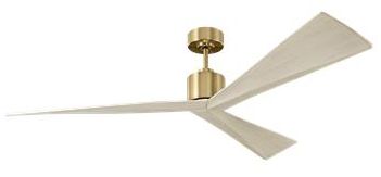 Image 3 Visual Comfort Fan Collection  Adler 60      Burnished Brass  Fan more views