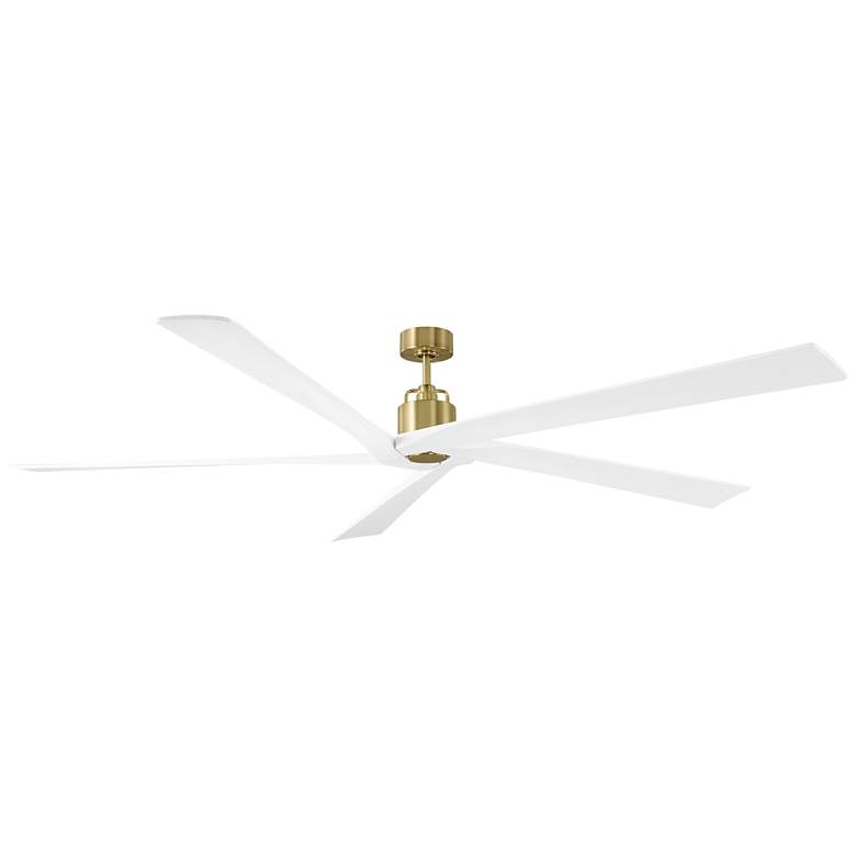 Image 1 Visual Comfort Fan Collection Aspen 84 Burnished Brass Fan