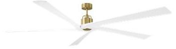Image 3 Visual Comfort Fan Collection Aspen 84 Burnished Brass Fan more views