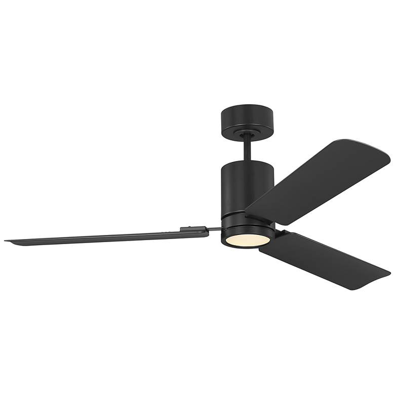 Image 2 Visual Comfort Fan Collection Cleancut Smart 54 LED Array Black Fan more views