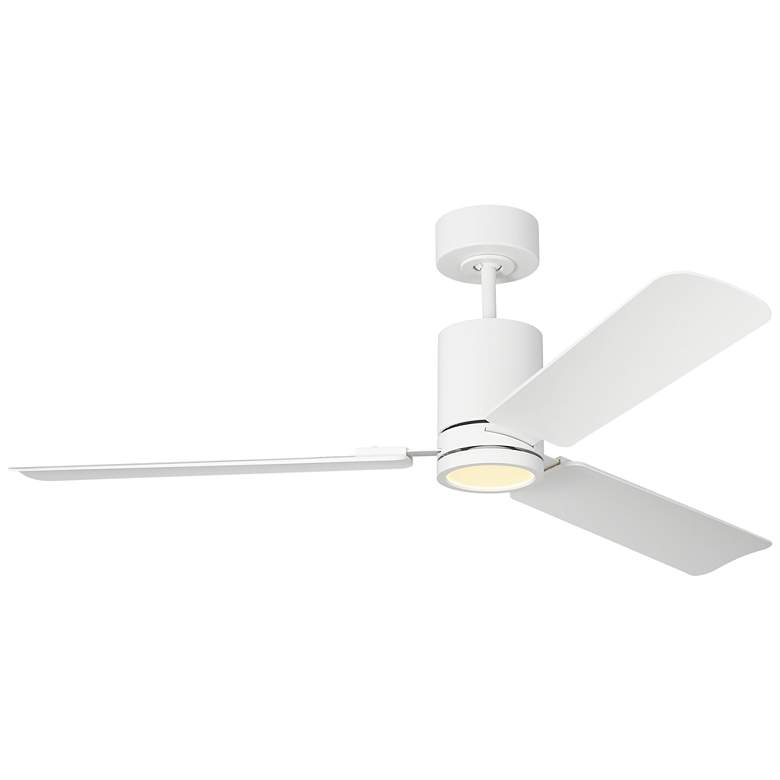 Image 1 Visual Comfort Fan Collection Cleancut Smart 54 LED Array White Fan