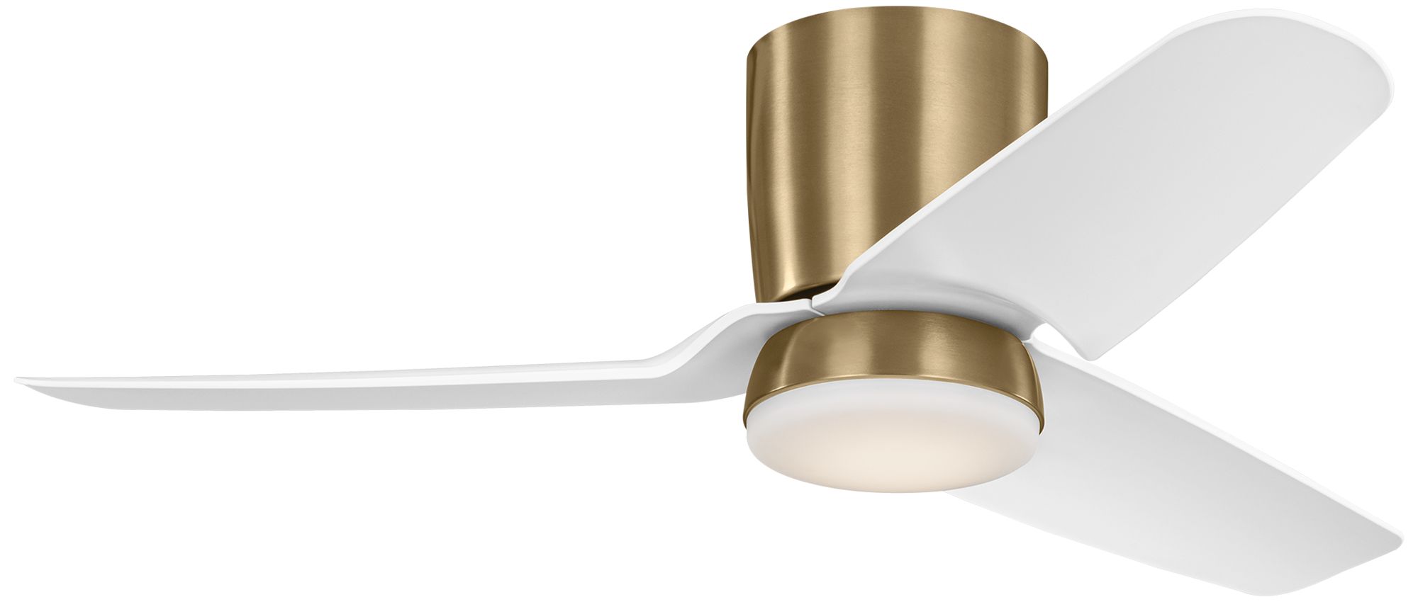 Thumbnail2 of Visual Comfort Fan Collection Colgin 44 Hugger LED Array Satin Brass Fan more views