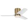 2_Visual Comfort Fan Collection Colgin 44 Hugger LED Array Satin Brass Fan more views