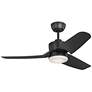 2_Visual Comfort Fan Collection Colgin 44 LED Array Black Fan more views